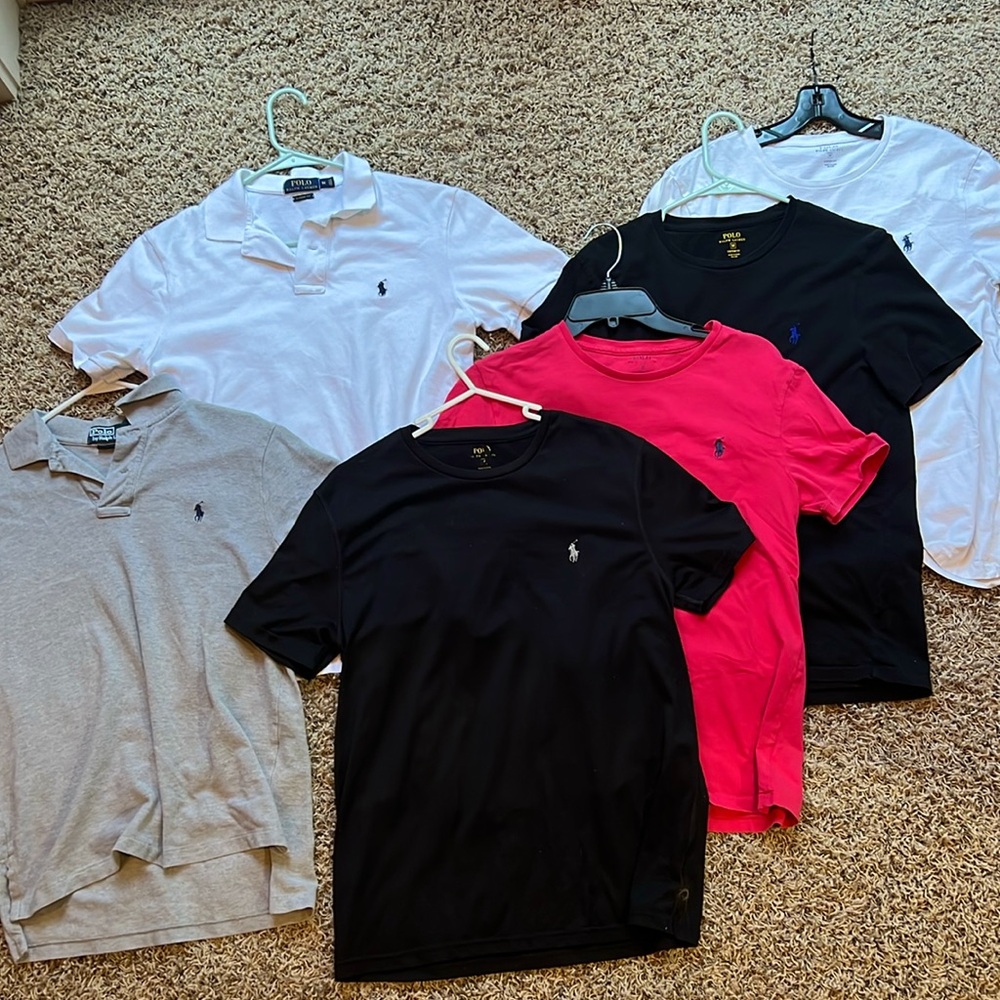 Polo Ralph Lauren Bundle 2 Polos 4 Tees, All Men’s Medium